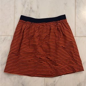 J. Crew Striped cotton skirt
